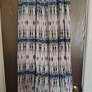 HeartSoul Patterned Maxi Skirt in Blue and Pink